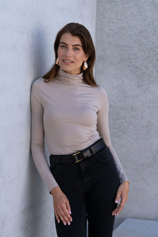Roll Neck Micro Modal Top