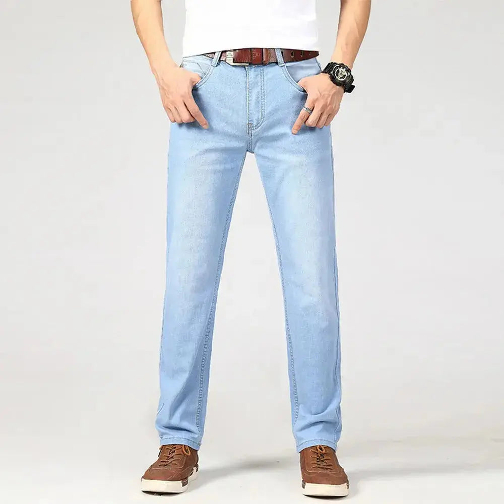 Withinlee Men's Light Blue Business Jeans – Classic Stretch Denim Trousers