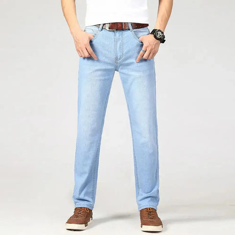Withinlee Men's Light Blue Business Jeans – Classic Stretch Denim Trousers