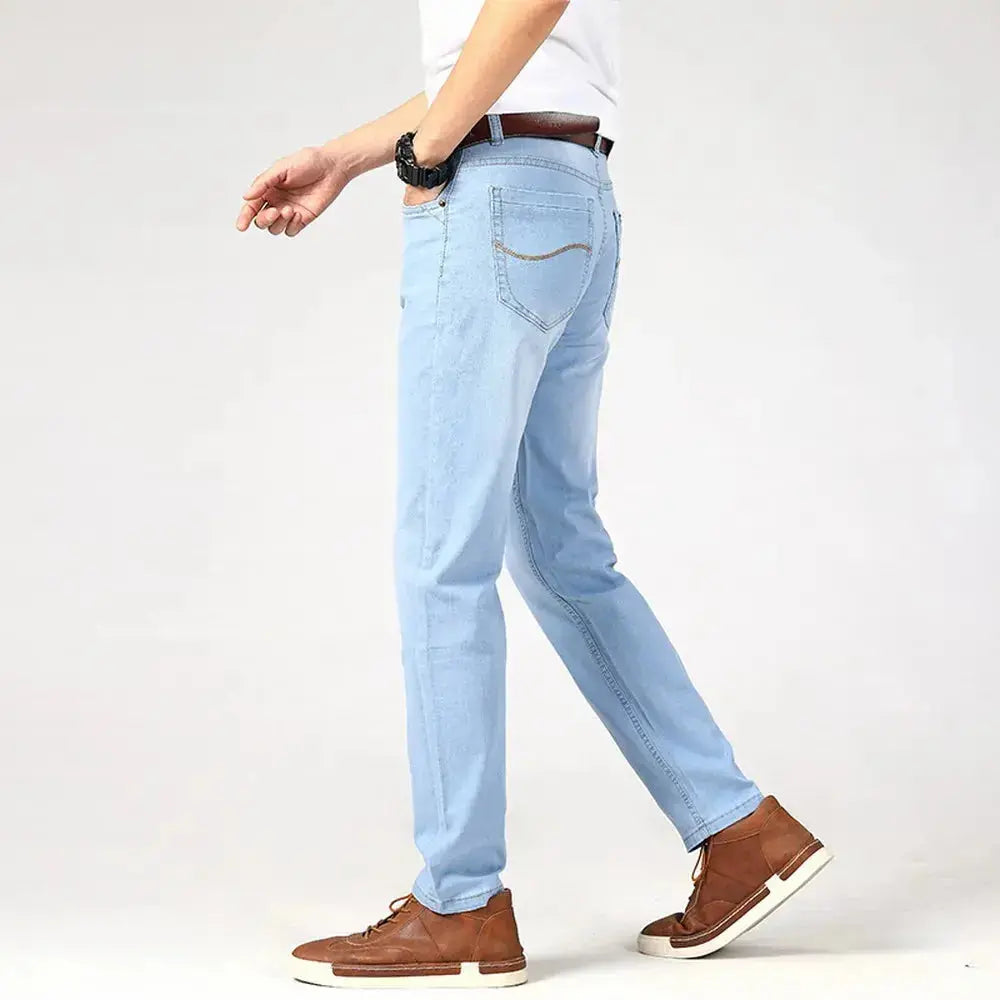Withinlee Men's Light Blue Business Jeans – Classic Stretch Denim Trousers