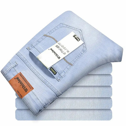Withinlee Men's Light Blue Business Jeans – Classic Stretch Denim Trousers