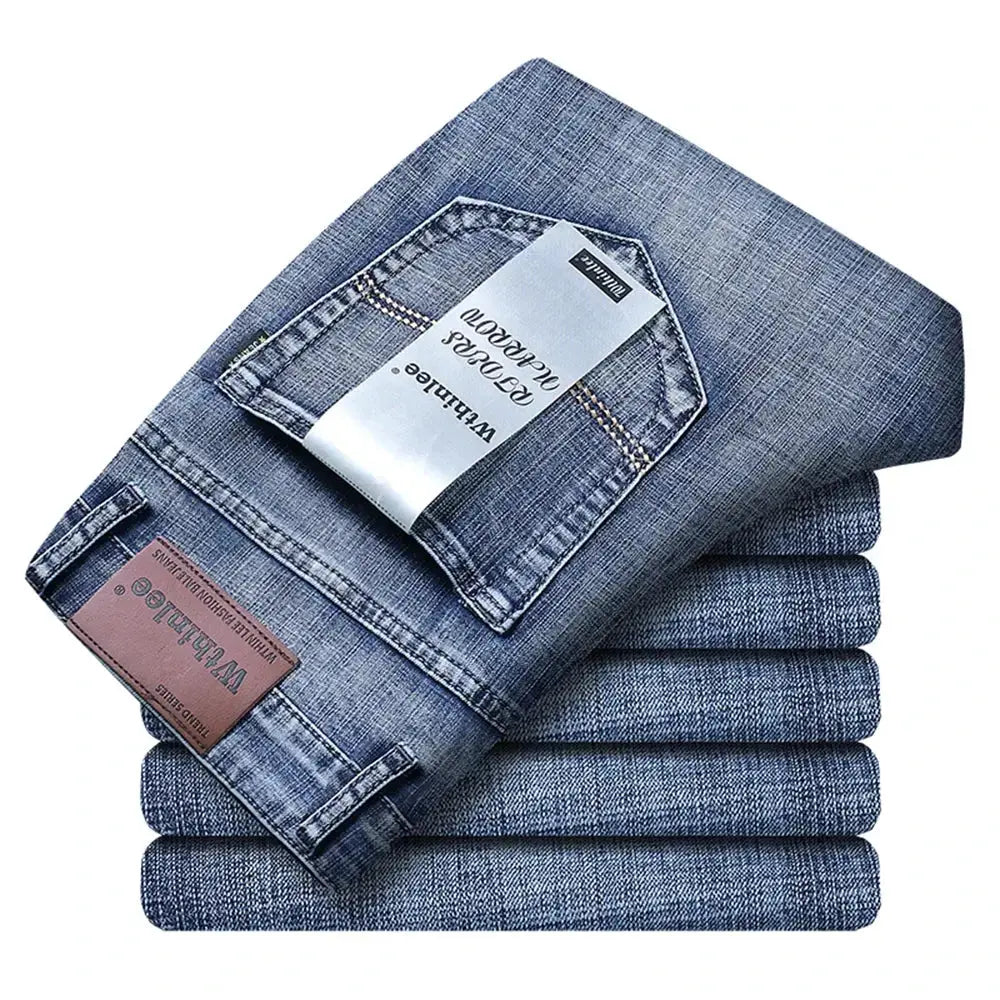 Withinlee Men's Light Blue Business Jeans – Classic Stretch Denim Trousers