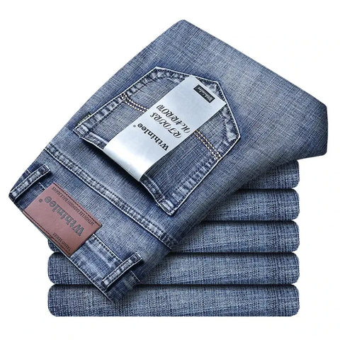 Withinlee Men's Light Blue Business Jeans – Classic Stretch Denim Trousers