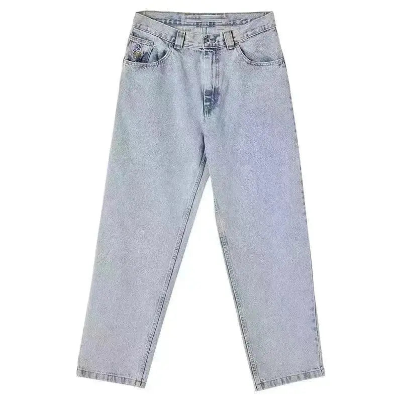 Y2K Big boy Jeans for Men Streetwear Baggy Jeans Embroidery Denim