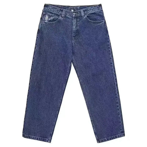 Y2K Big boy Jeans for Men Streetwear Baggy Jeans Embroidery Denim