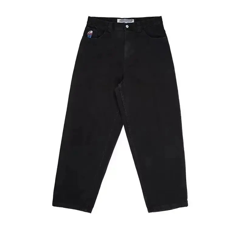 Y2K Big boy Jeans for Men Streetwear Baggy Jeans Embroidery Denim