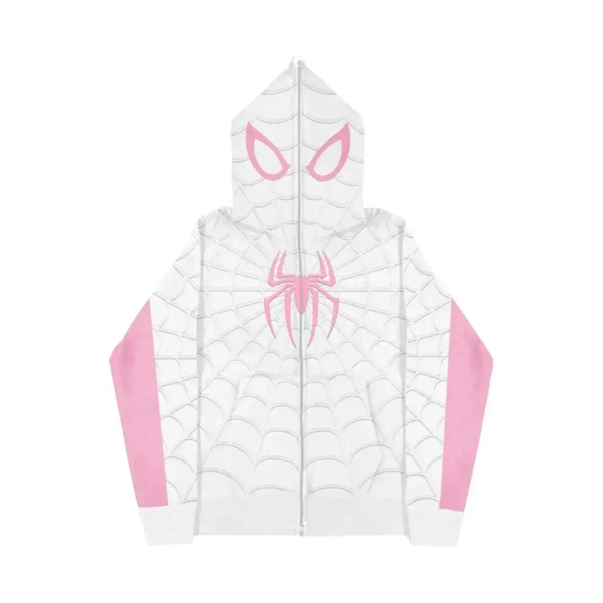 Y2K Spider Web Red Hoodie Sweatshirt - Harajuku Punk Grunge Women's Hip Hop Hoodie