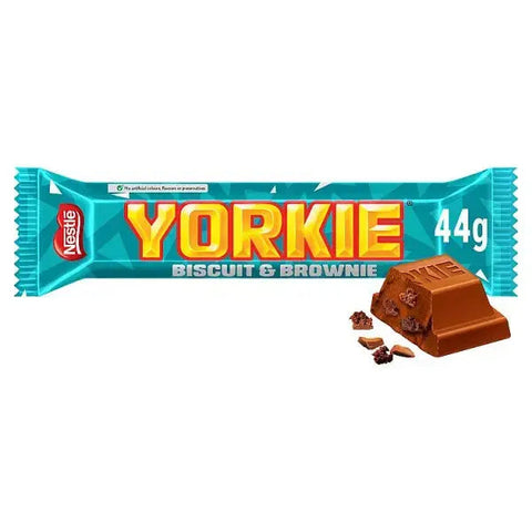 Yorkie Biscuit & Brownie Milk Chocolate Bar 44g (Case of 24)
