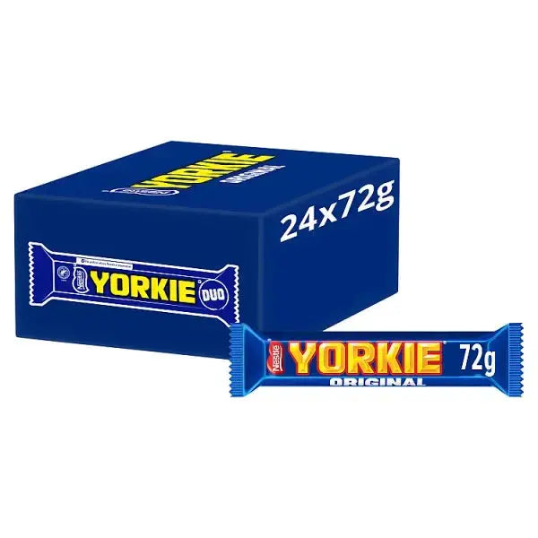 Yorkie DUO Milk Chocolate Bar 72g (Case of 24)