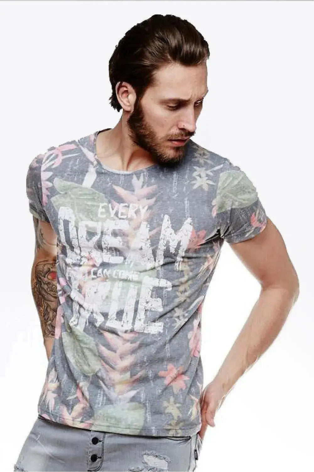YourNewStyle Men's colourful t-shirt