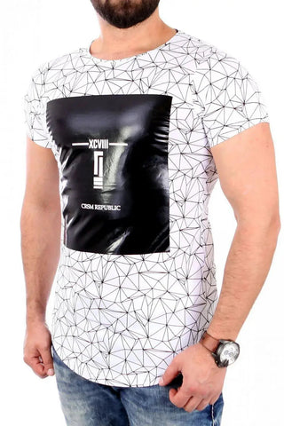 YourNewStyle Men's short sleeve white t-shirt