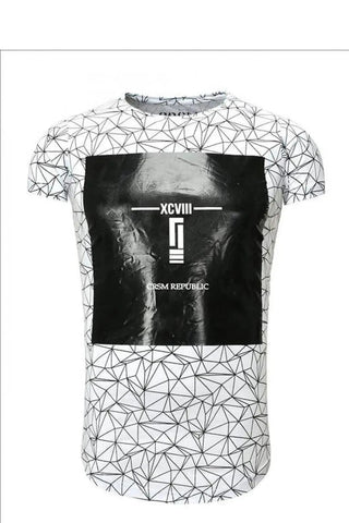 YourNewStyle Men's short sleeve white t-shirt