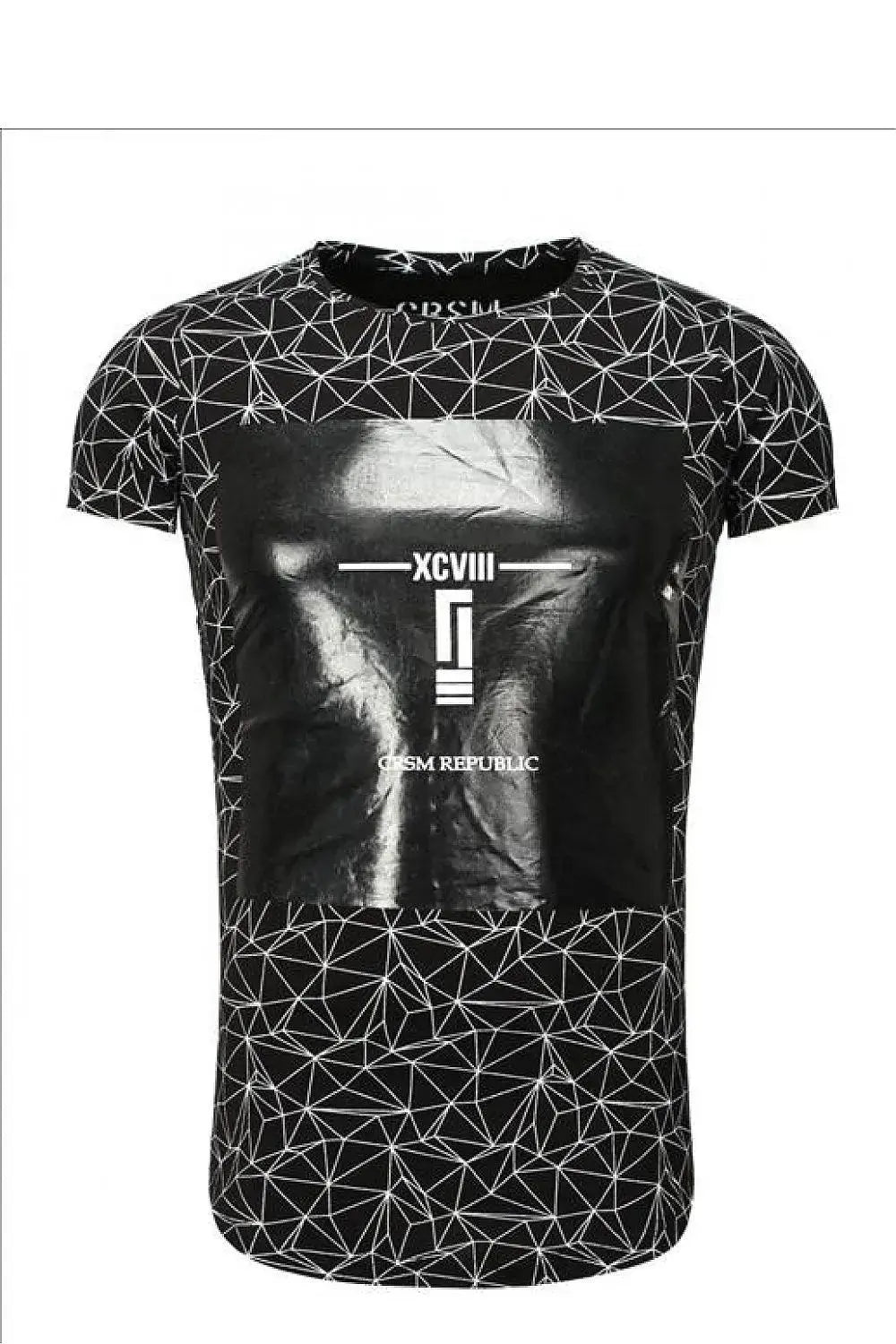 YourNewStyle Men's short-sleeved black T-shirt