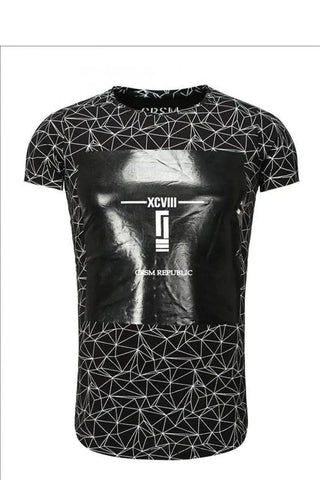 YourNewStyle Men's short-sleeved black T-shirt