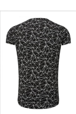 YourNewStyle Men's short-sleeved black T-shirt