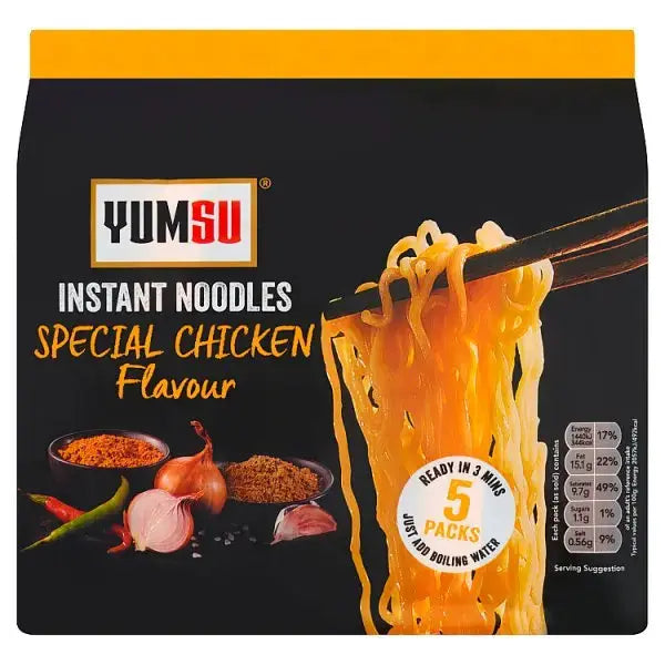 Yumsu Instant Noodles Special Chicken Flavour 5 x 70g (Case of 12)