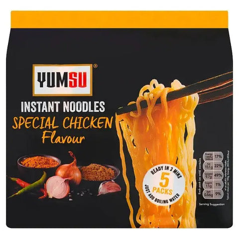 Yumsu Instant Noodles Special Chicken Flavour 5 x 70g (Case of 12)