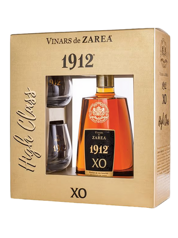 Zarea XO 1912 High Class Brandy (Vinars) with two glasses 700ml