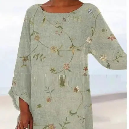 Fashion Casual Women's New Printed Shuya Temperament Commute Dress