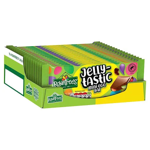 Rowntree's Jelly-Tastic Mini Egg Chocolate Sharing Bar 100g (Case of 18)