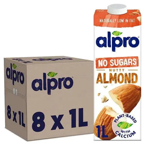 Alpro No Sugars Nutty Almond 1L (Case of 8)
