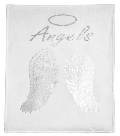 OLIVIA ROCCO Angel Wings Teddy Fleece Duvet Set Pink White Grey Super Soft Faux Fur Bedding For Cozy Bedrooms All Season Warmth