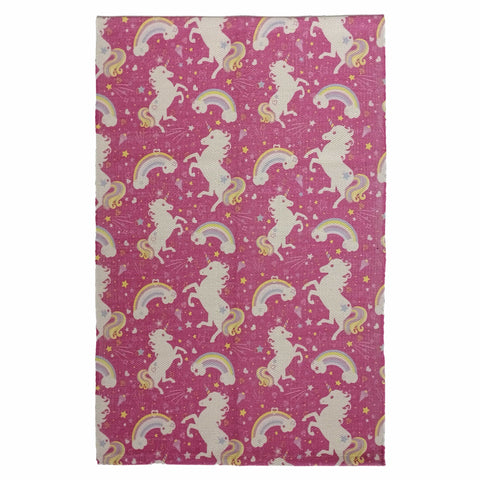 OLIVIA ROCCO Animal Print Unicorn Rug Non Slip Soft Durable Eco Friendly Floor Rug For Living Room Bedroom Hallway Office