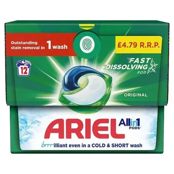 Ariel All-in-1 PODS®, Washing Capsules 12 (Case of 4)