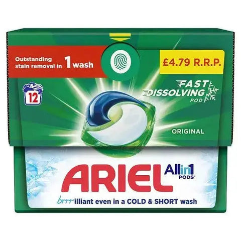 Ariel All-in-1 PODS®, Washing Capsules 12 (Case of 4)