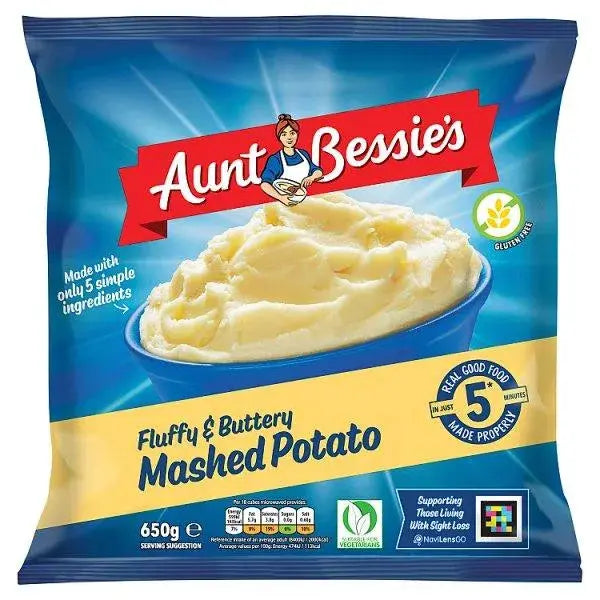 Aunt Bessie's Fluffy & Buttery Mashed Potato 650g