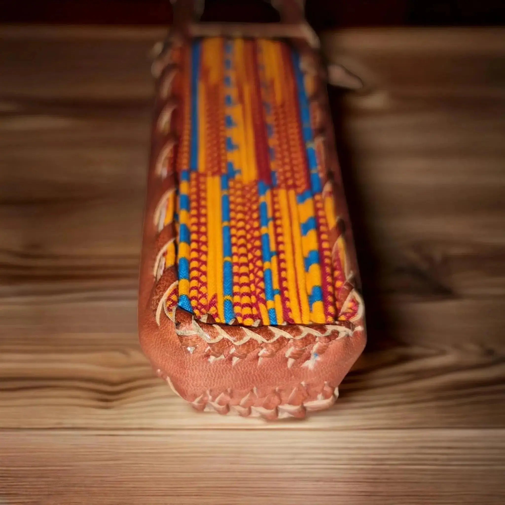 Authentic Leather Kente Fan