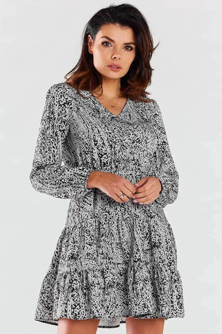 awama A470 mini dress with long sleeves