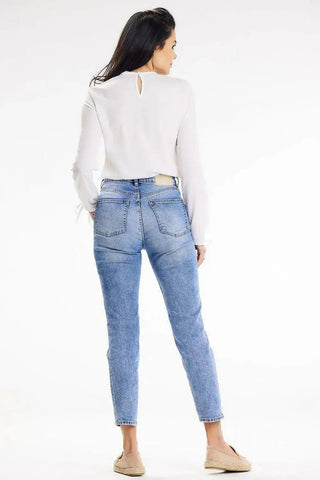 awama casual blouse with long sleeves tied at the bottom