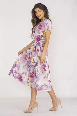 awama chiffon daydress with elastic lining