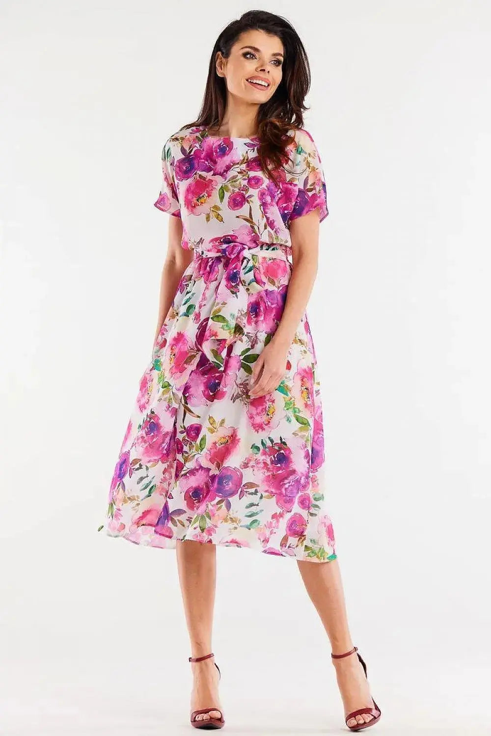 awama chiffon daydress with elastic lining