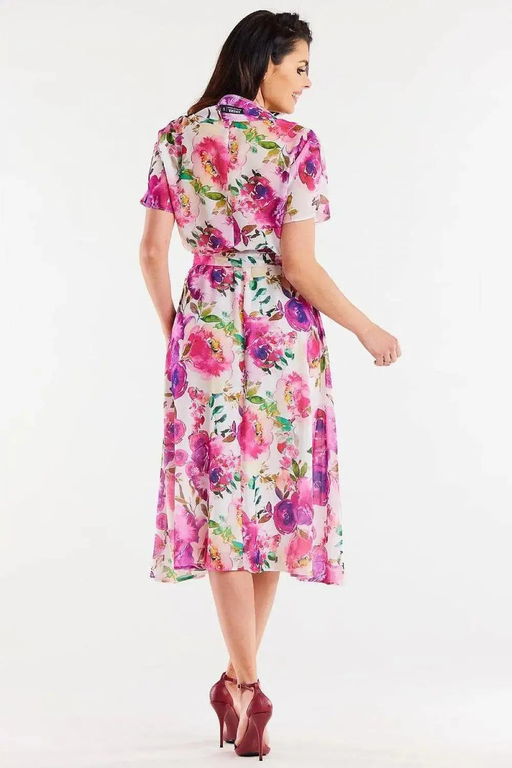 awama chiffon daydress with elastic lining