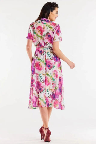 awama chiffon daydress with elastic lining