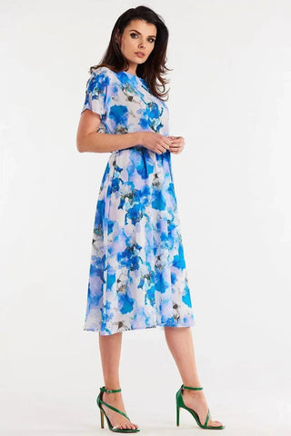 awama chiffon daydress with elastic lining