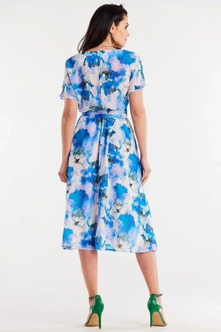 awama chiffon daydress with elastic lining