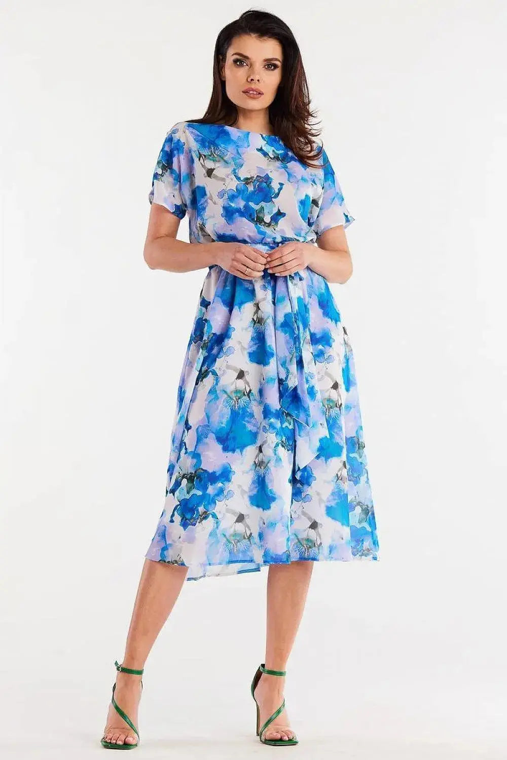 awama chiffon daydress with elastic lining