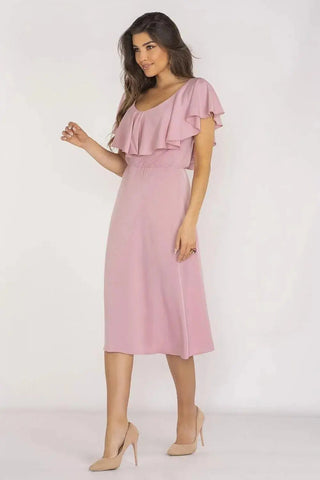 awama extremely elegant and feminine midi length daydress