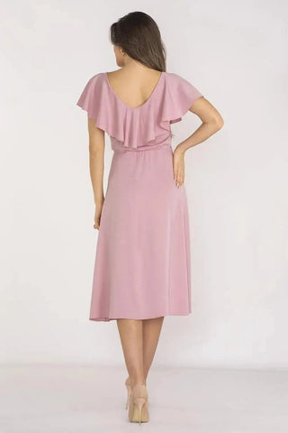 awama extremely elegant and feminine midi length daydress
