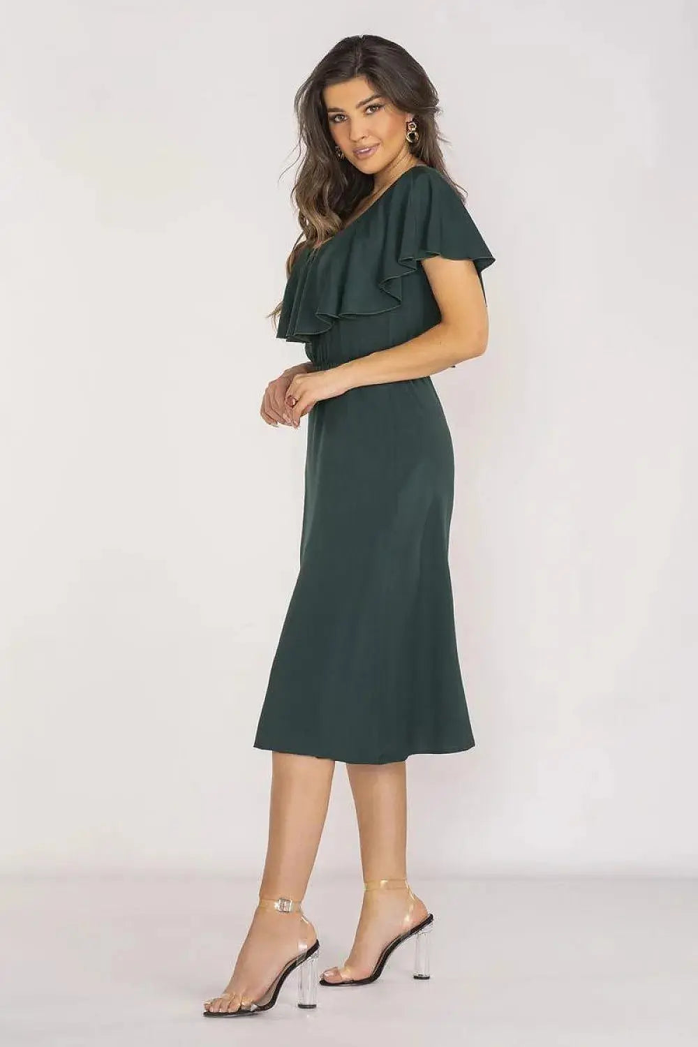awama extremely elegant and feminine midi length daydress