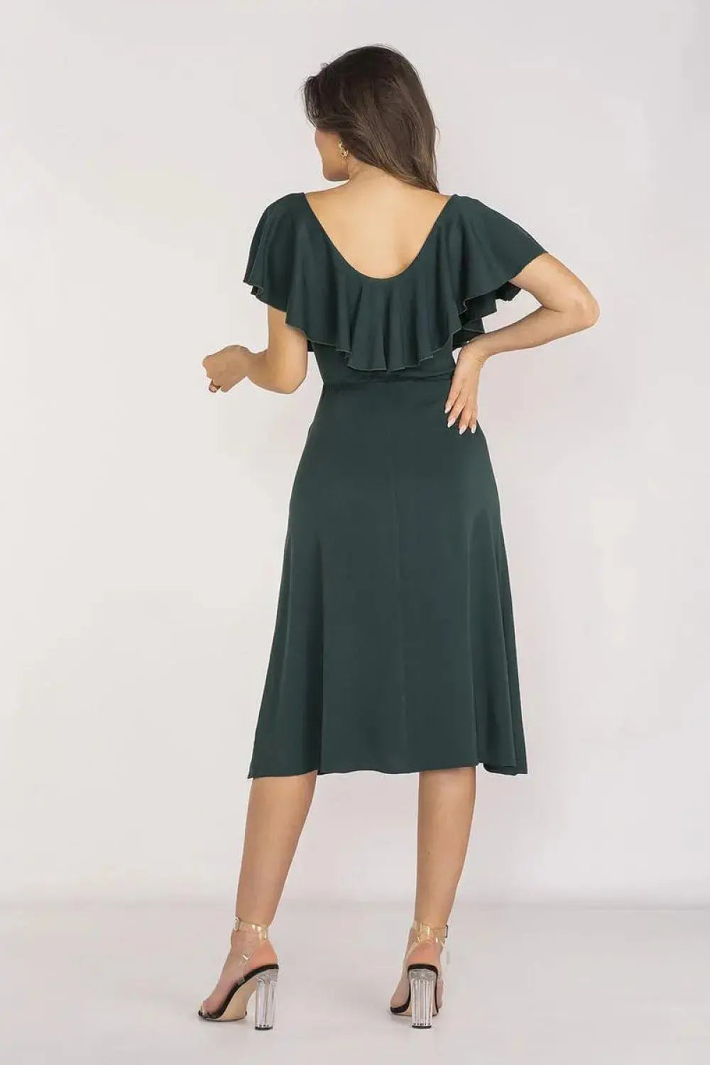 awama extremely elegant and feminine midi length daydress