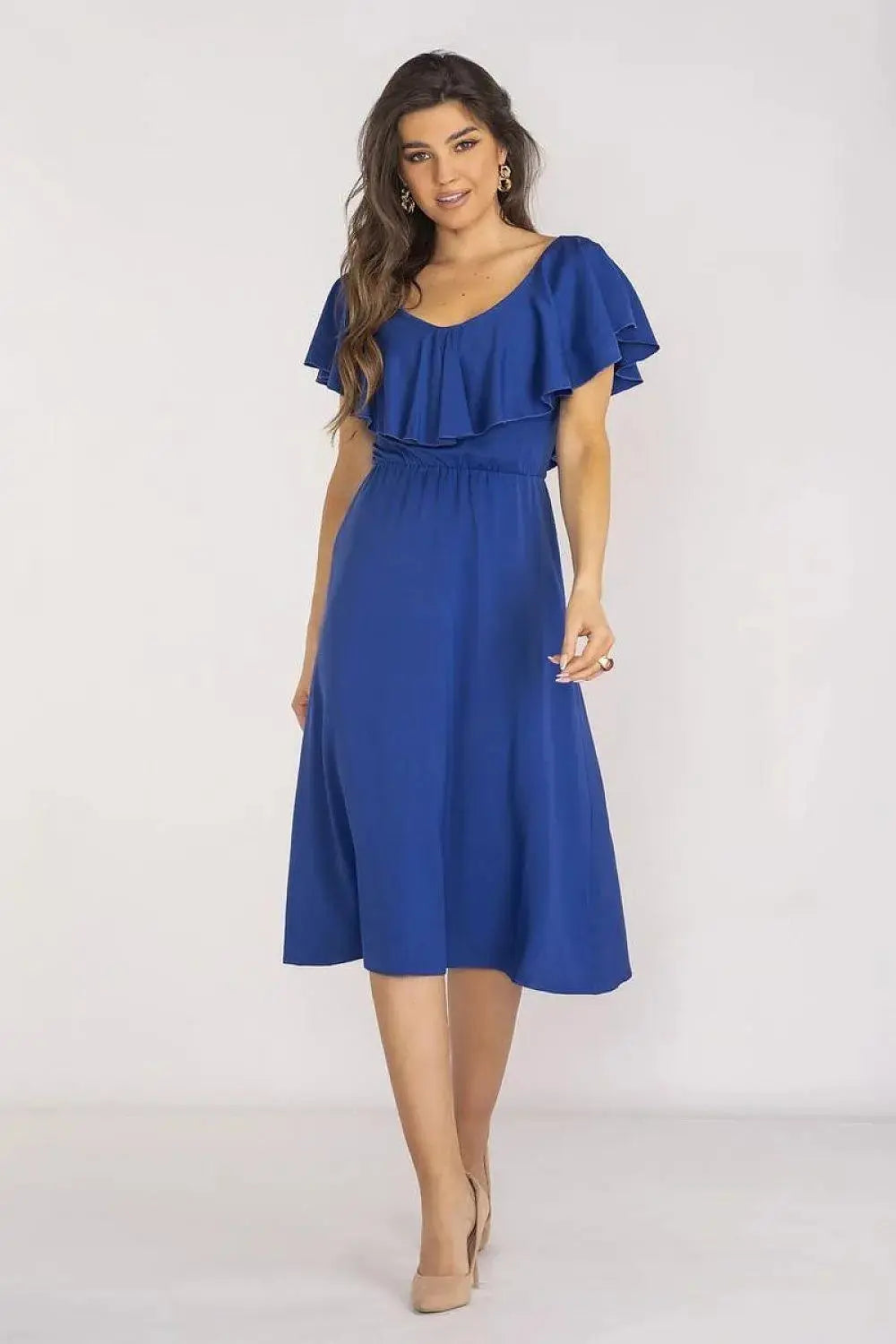 awama extremely elegant and feminine midi length daydress
