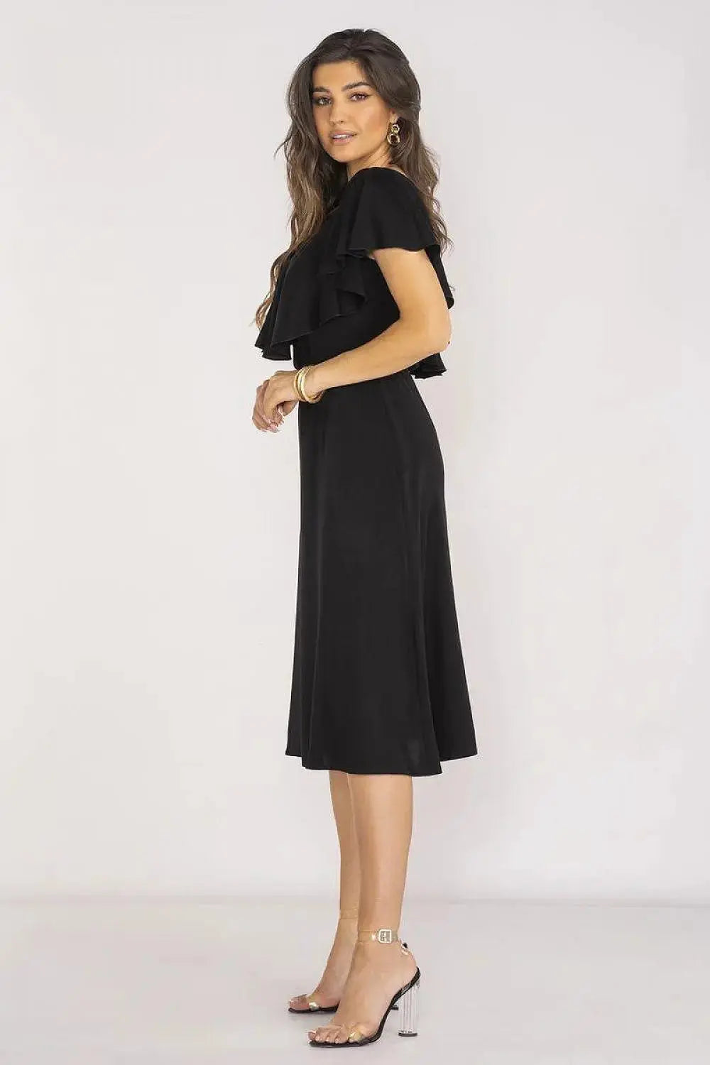awama extremely elegant and feminine midi length daydress