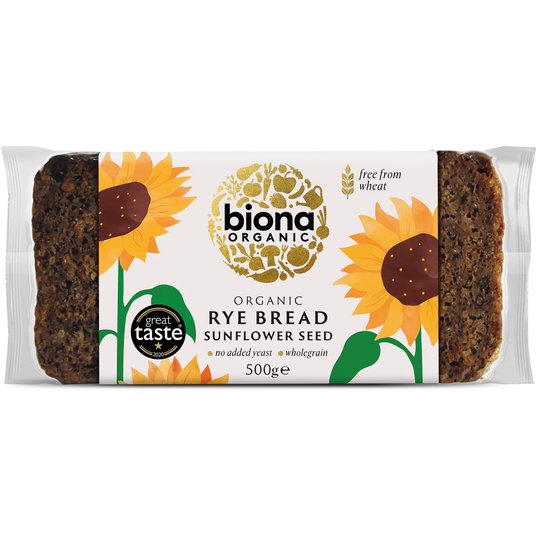Organic Rye Bread - Sunflower Seed - 500g - Biona