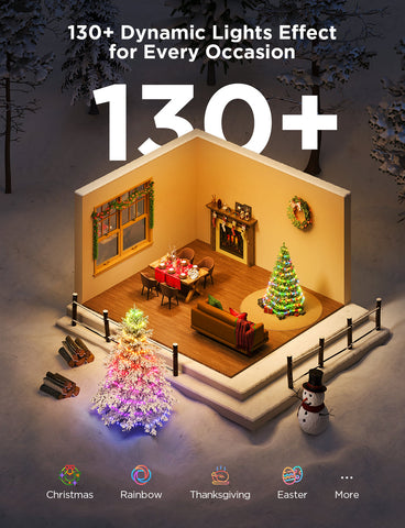 GOVEE XMAS STRING LIGHTS RGBICW IP65 20M