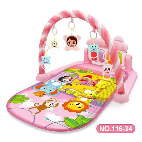 Baby Activity Gym Play Mat Musical Rack Kid Infant Multifunctional Fitness Frame Educational Crawling Carpet Toy