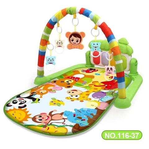 Baby Activity Gym Play Mat Musical Rack Kid Infant Multifunctional Fitness Frame Educational Crawling Carpet Toy